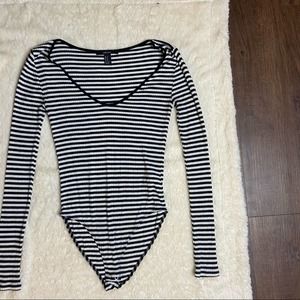 Forever 21 Medium Striped Bodysuit